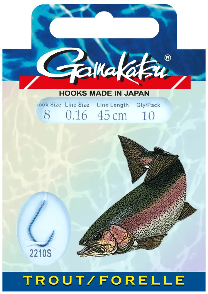 Gamakatsu Booklet Trout 2210S 45cm #6 0,18mm