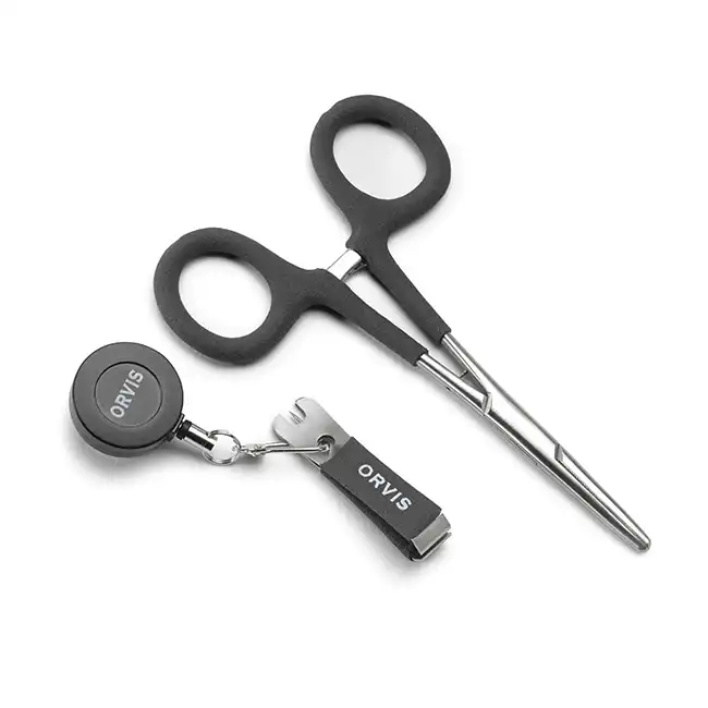 Orvis Comfy Grip Kit Hakenlöser, Ausziehrolle, Schnur-Clip