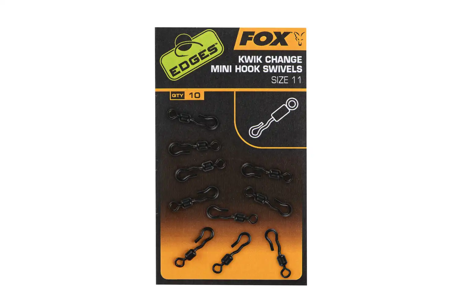 FOX Carp EDGES Kwik Change Mini Hook Swivel #11