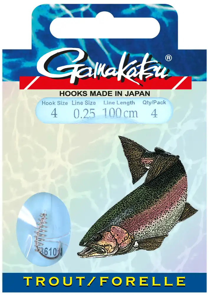 Gamakatsu Booklet Trout SPL 3610N 100cm #2 0,25mm