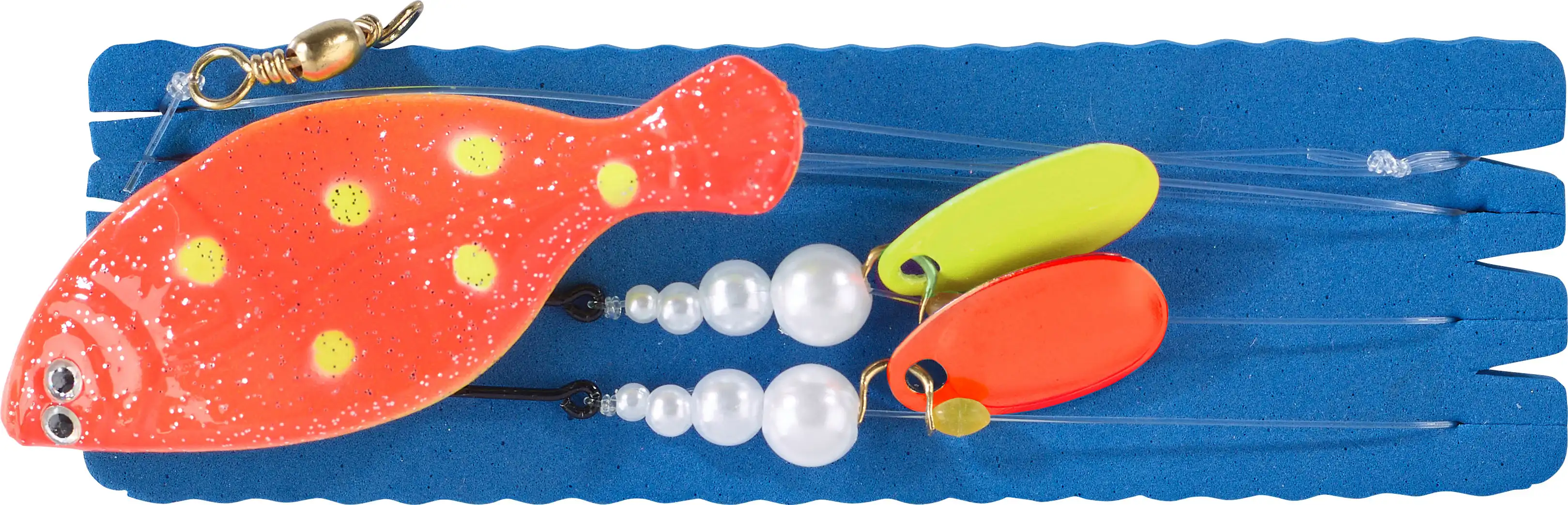 Balzer Inliner Plattfisch-Blinker 80g 1,2m UV Orange/Gelb