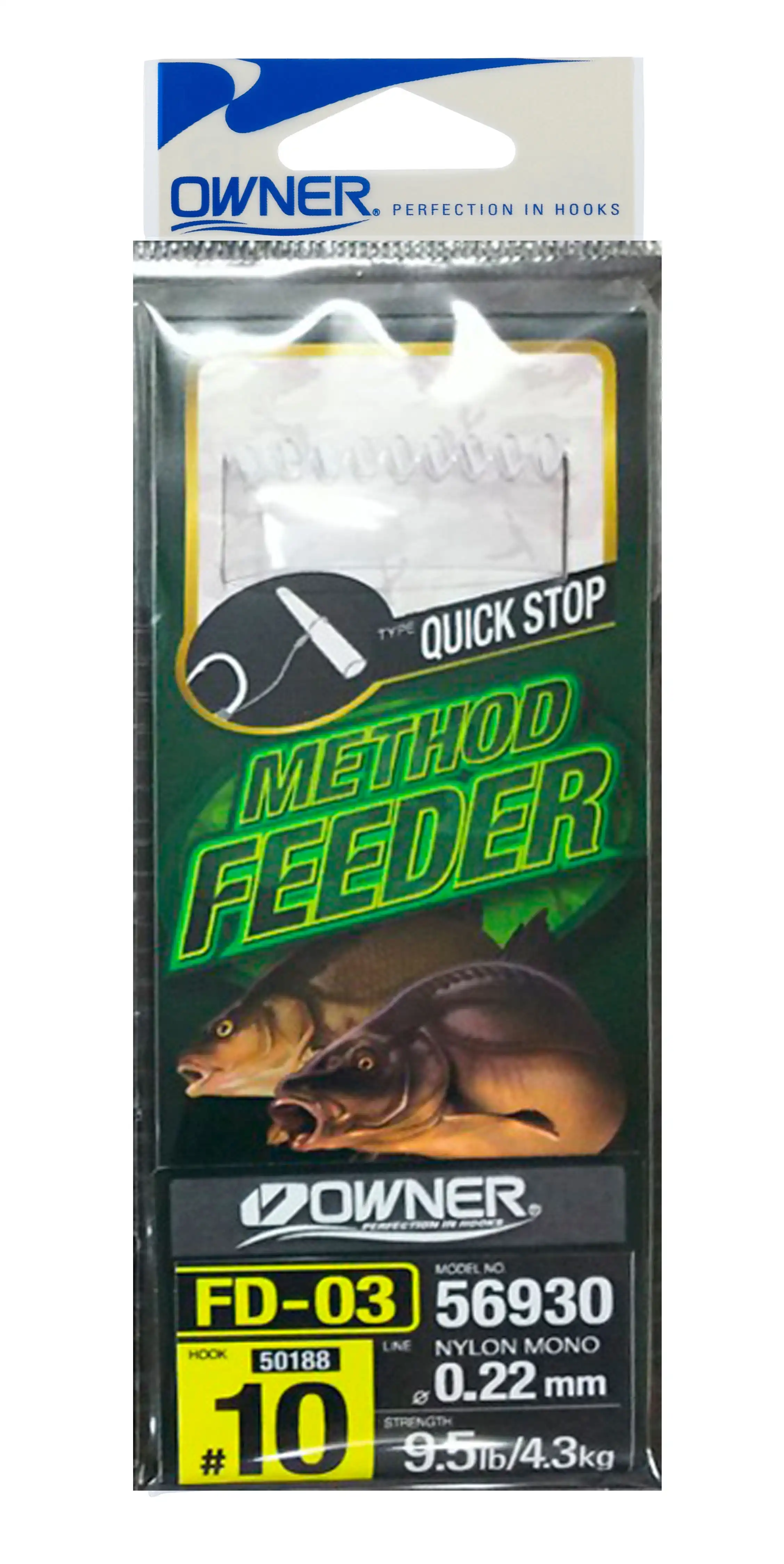 Owner Owner Method Feeder Haken mit Quick-Stop #10 10cm 0,22mm