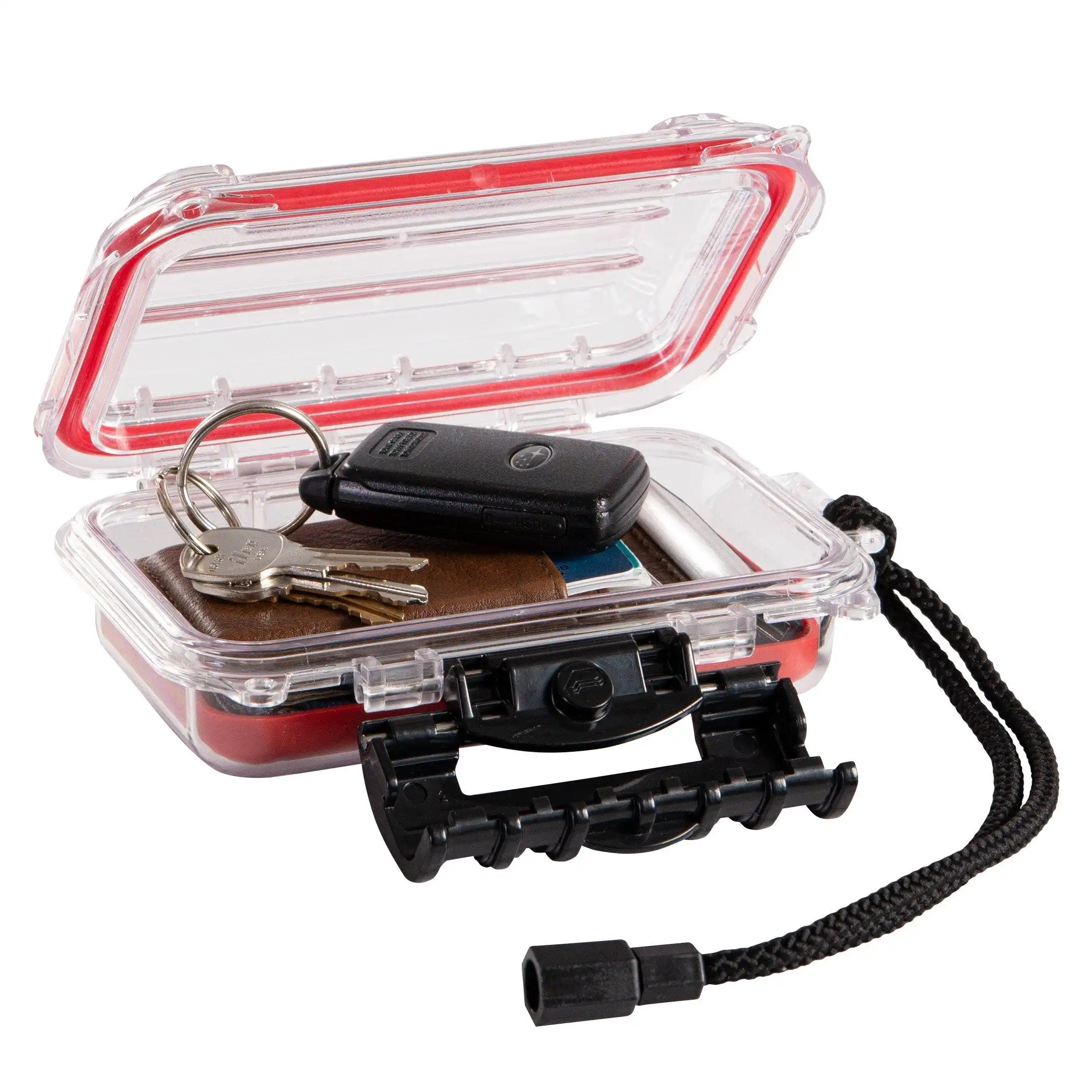 Plano 144900 GS Waterproof Compact 3449 Red/Clear