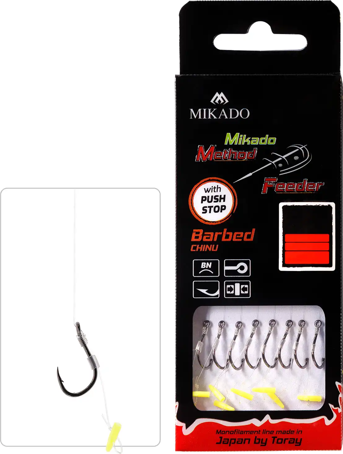Mikado Method Feeder Rig Push Stop Chinu #10 10cm 0,23mm