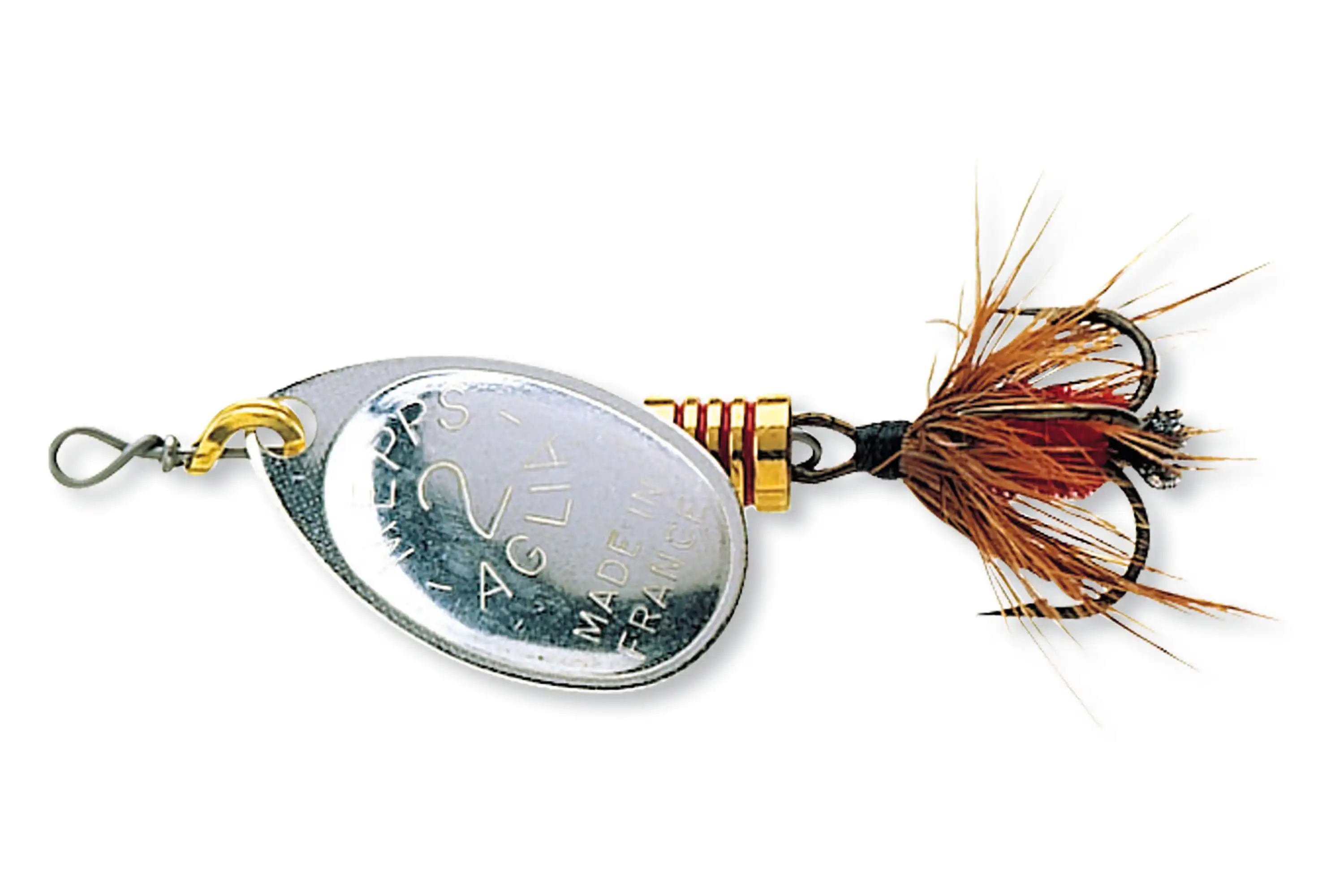 Mepps Aglia mit Fliege #0 Silber