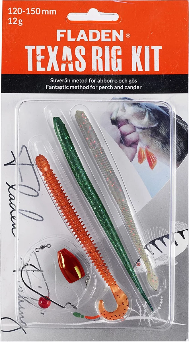 Fladen Texas Rig Kit 5,9" Red Head