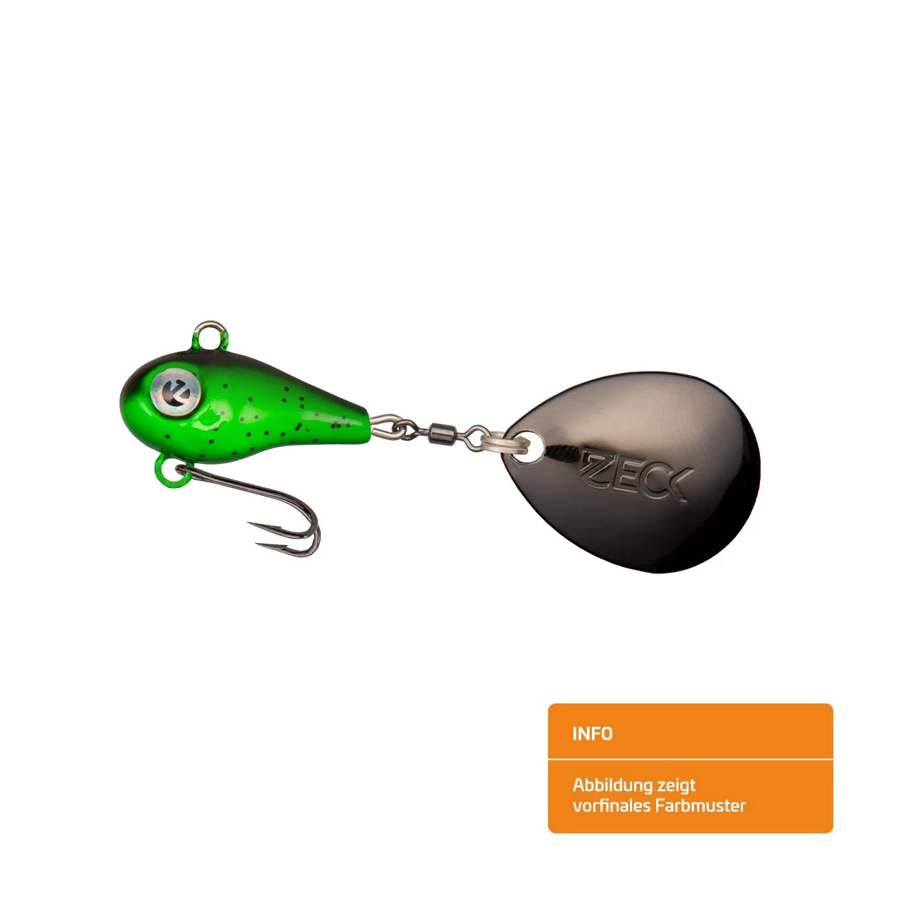 Zeck Jig Spinner Mini 4g Moor Kiwi
