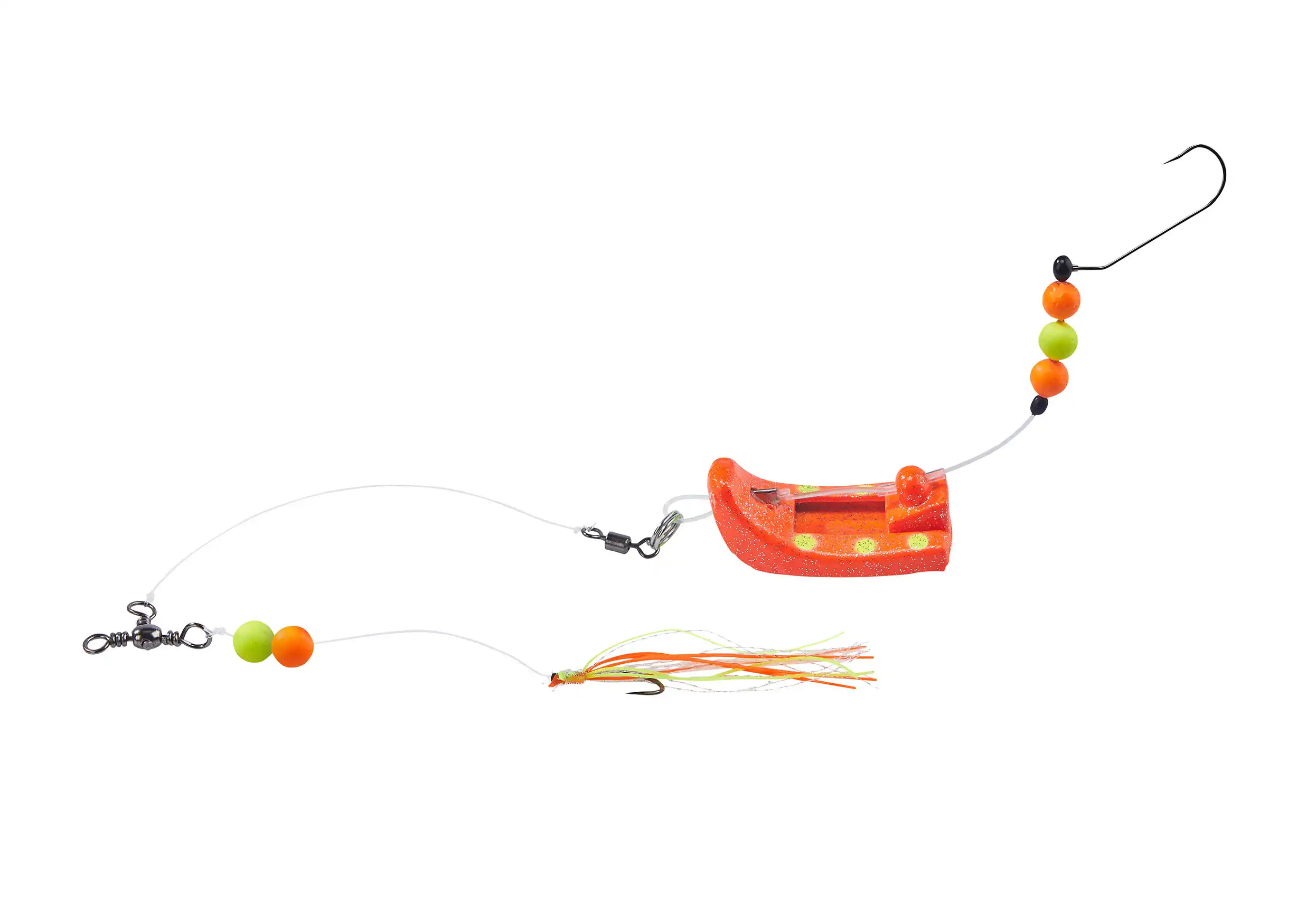 Balzer Plattfisch Perchman Rig 28g Rot-Gelbe Punkte