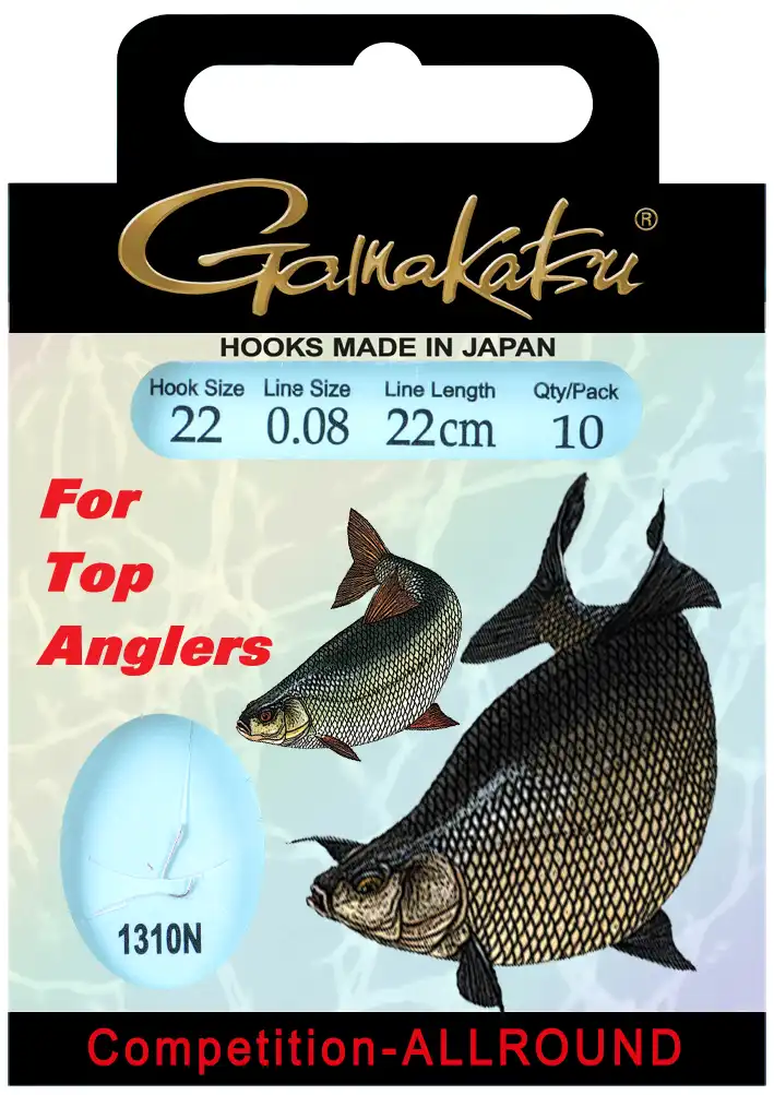 Gamakatsu Booklet Allround 1310N 22cm #20 0,08mm