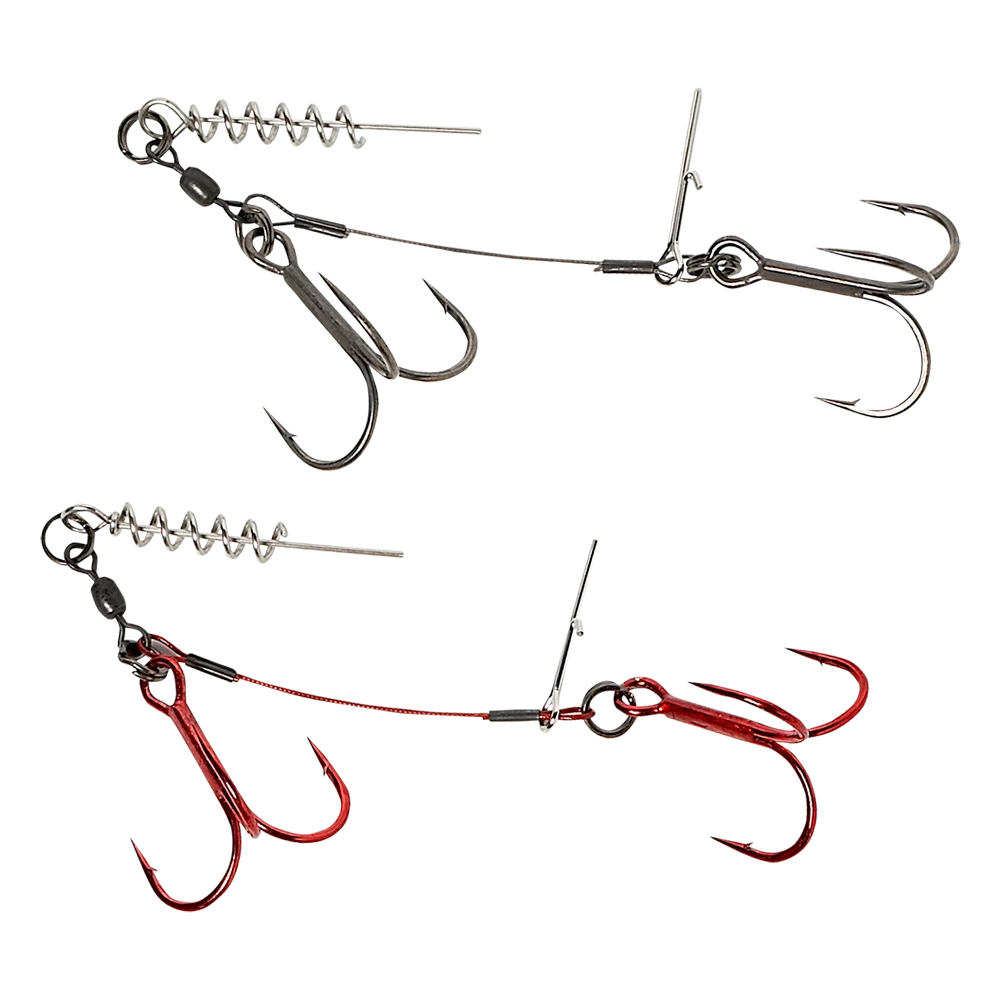 Savage Gear Carbon49 Corkscrew Stinger 2 Drilling #3/0