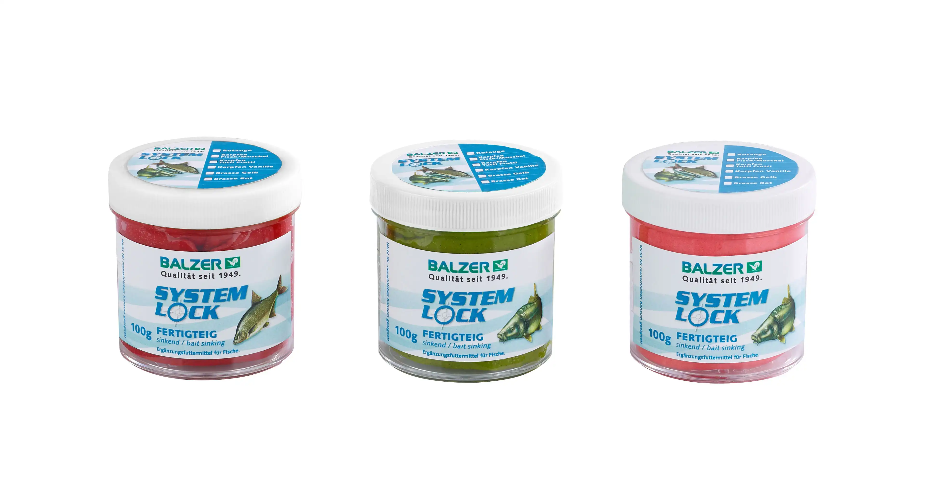 Balzer System Lock Fertigteig 100g Karpfen/Schleie, Vanille