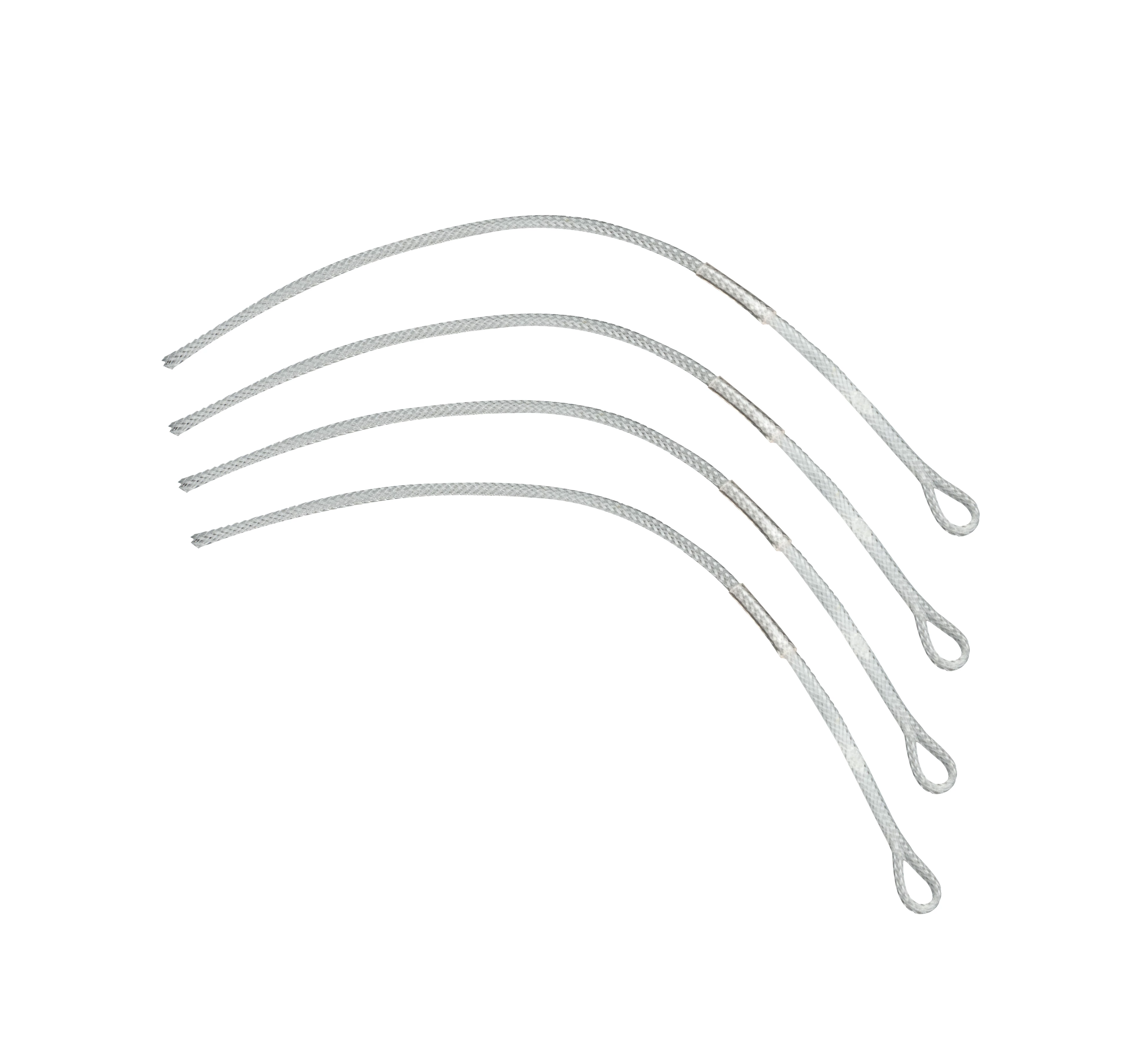 Greys Braided Loops 4er-Pack #9-12