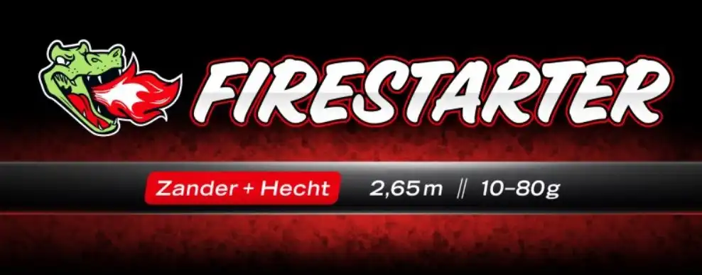 Lieblingsköder Firestarter Zander und Hecht 2,65m 10-80g