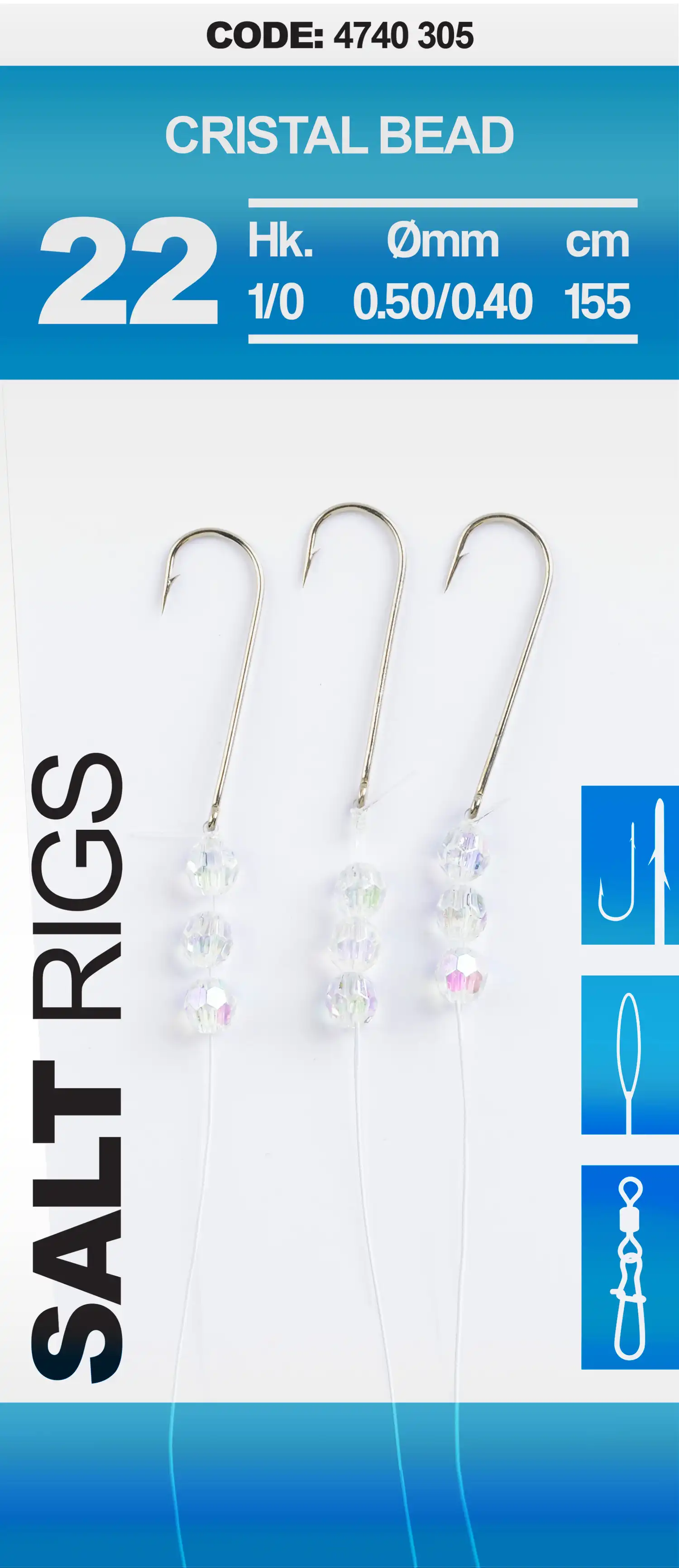 Spro 22 Salt Rig Cristal Bead #1 1,55m