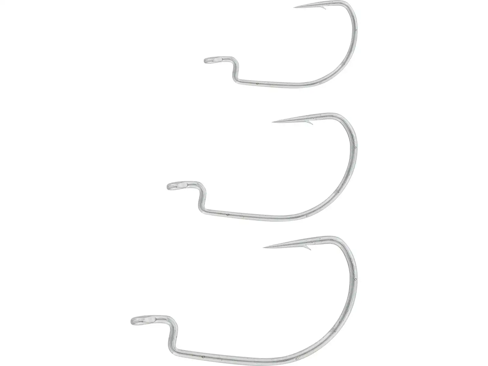 Westin Magic Minnow Weedless Jig Widegap Hook #1 5Stk. Silver