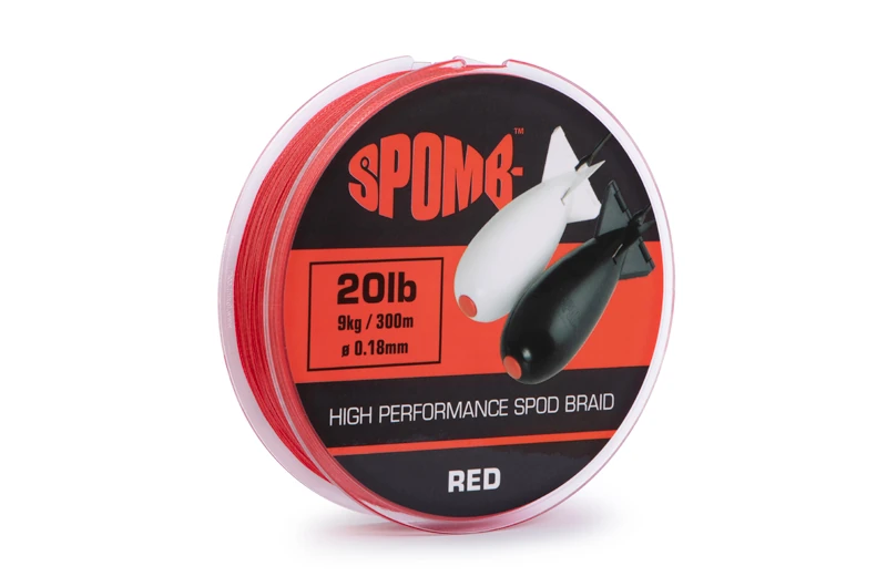 Spomb Braid 300m Red 0,18mm 9kg