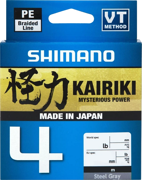 Shimano Kairiki 4 300m Steel Gray 0,19mm 11,6kg