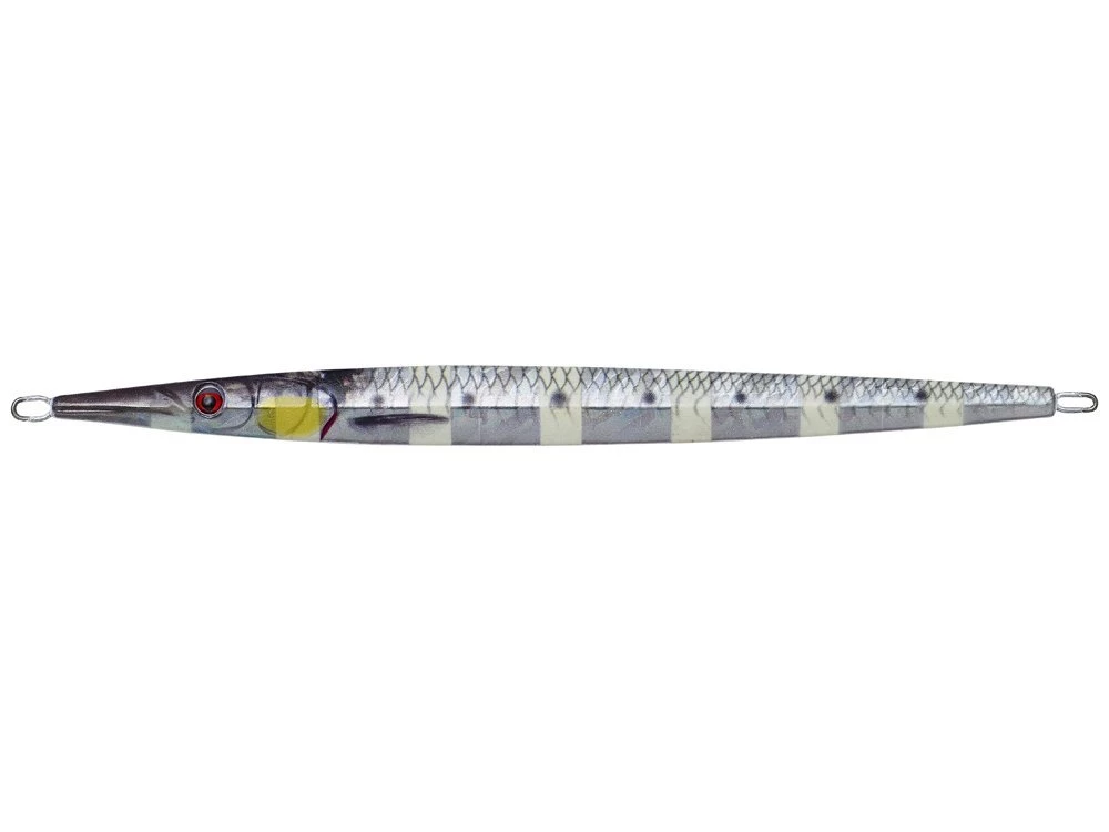 Savage Gear 3D Needle Jig 23cm 150g Glow Zebra PHP