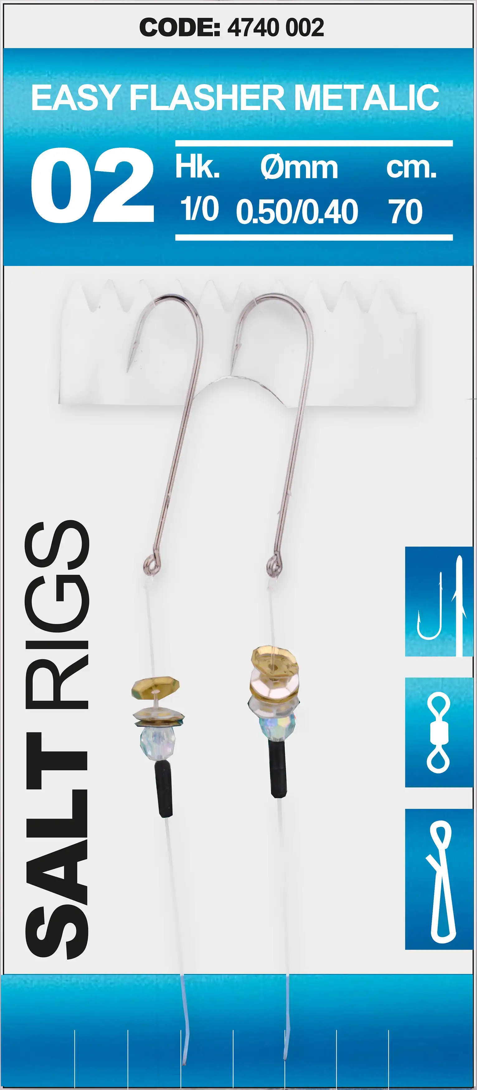 Spro 02 Salt Rig Easy Flasher 2 Metalic
