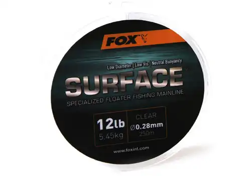 FOX Carp Surface Floater Mainline 250m Clear 0,28mm