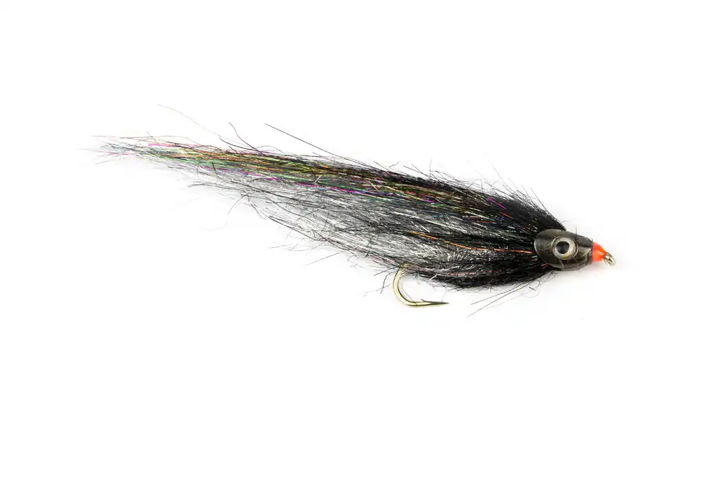 Fulling Mill Super Tinsel Skullhead #4 Silver Black