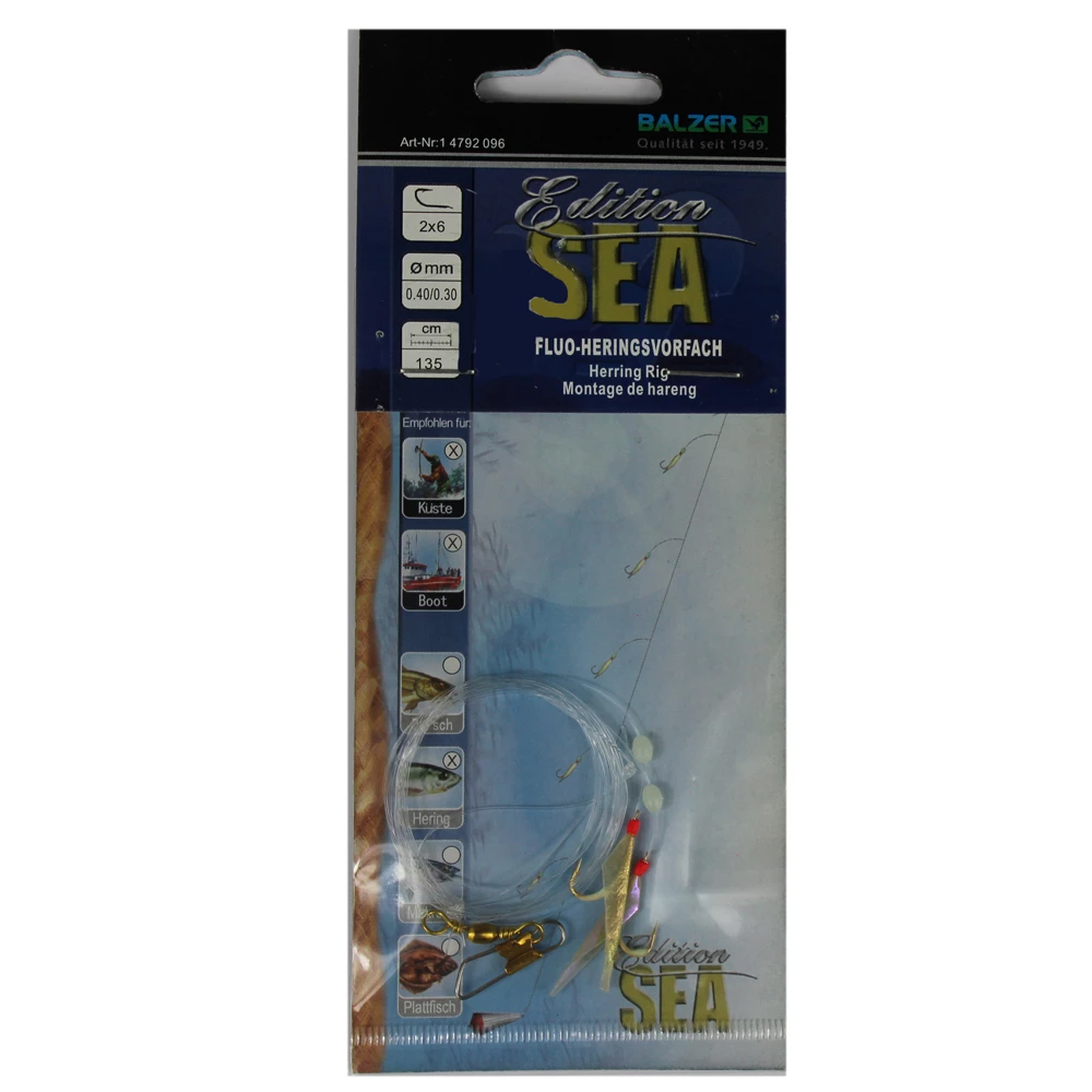 Balzer Sea Edition Fluo-Heringsvorfach 5 #6 135cm