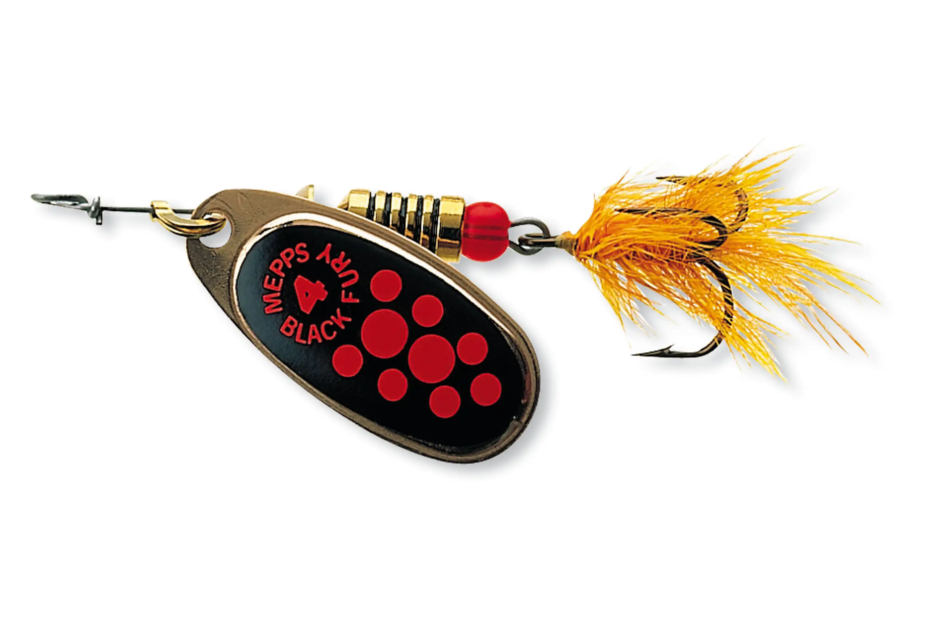 Mepps Black Fury mit Fliege #1 Kupfer